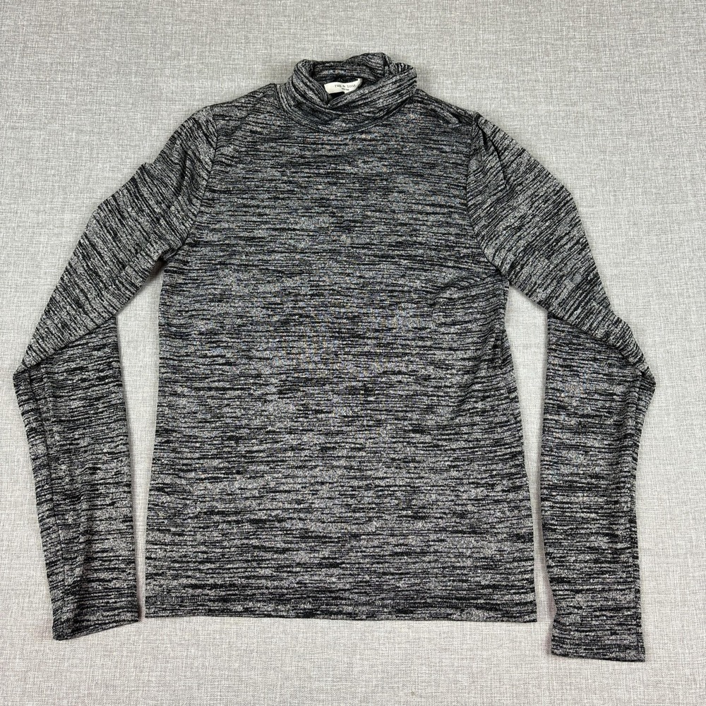Rag & Bone Sweater Womens Large‎ Gray Turtleneck Pullover Lightweight Stretch - Picture 2 of 9